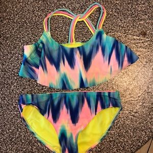 Girls Two Piece Bathing Suit